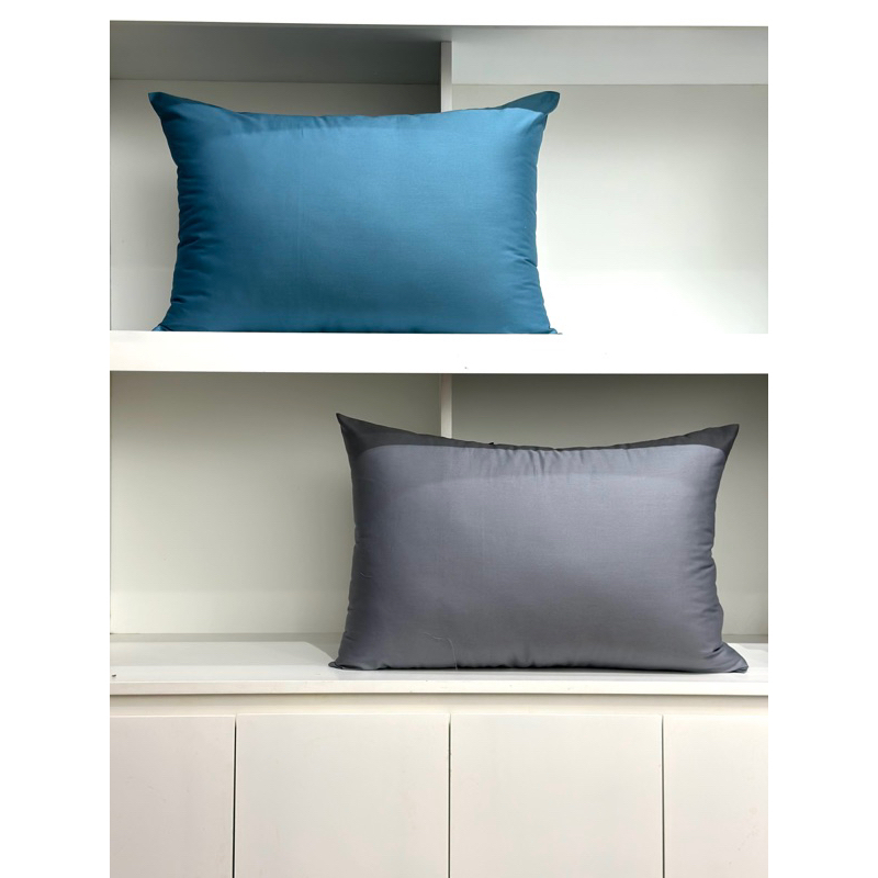 Vỏ Gối Cotton Thô Lụa Hàn Quốc Một Màu Basic Mềm Mịn Size 45x65,50x70