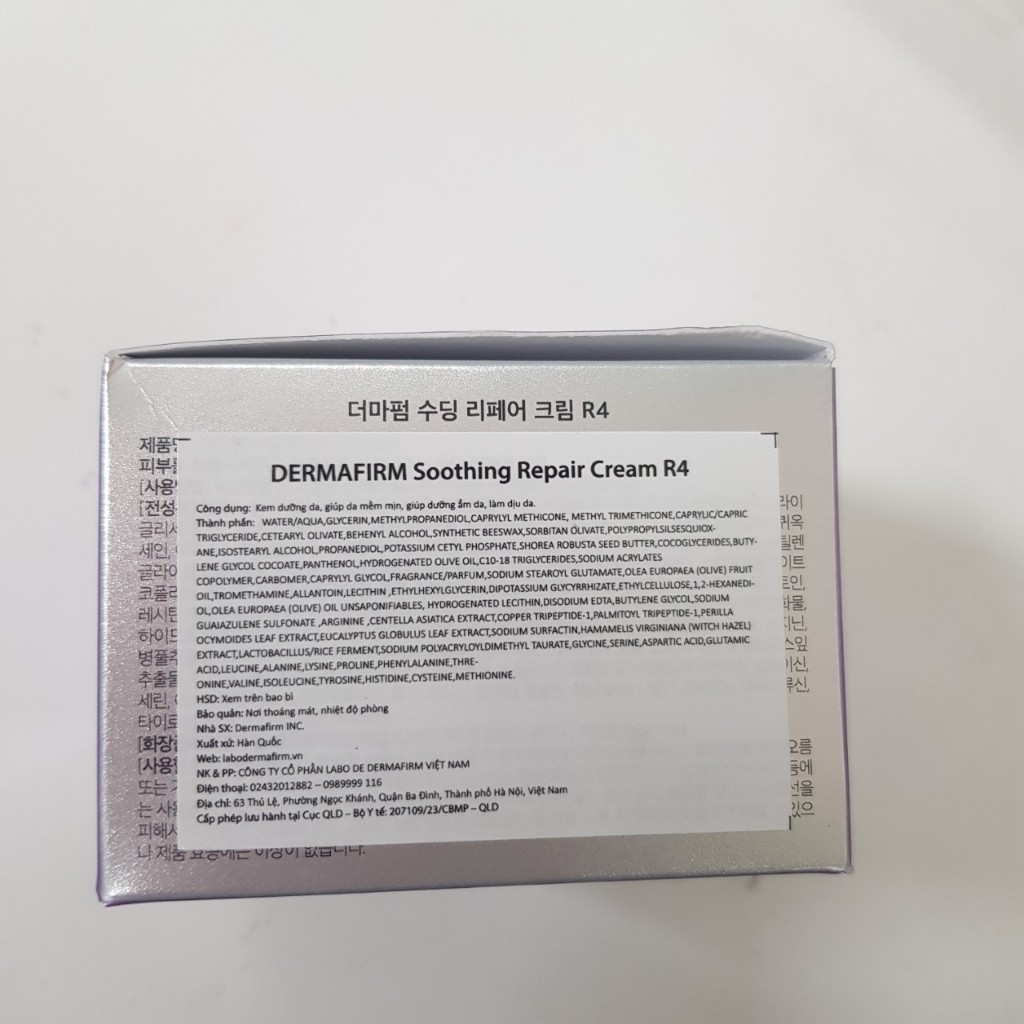 HÀNG NHẬP KHẨU - Kem dưỡng Dermafirm Ultra Soothing Hydra Cream R4 phục hồi cho da giãn mao mạch 50ml