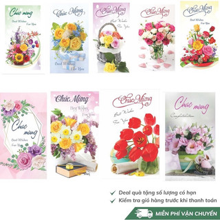 Combo 100 thiệp chúc mừng ngày phụ nữ việt nam 20/10 , 20/11, 8/3
