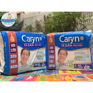 Tã Dán người lớn Caryn siêu thấm dành cho người hạn chế khả năng đi lại size M40,L40 gói lớn tiết kiệm