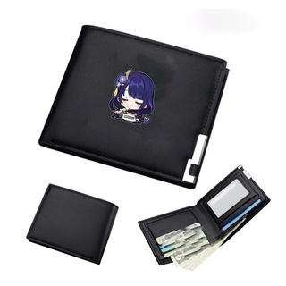 Ví da cao cấp GENSHIN IMPACT cầm tay nam nữ in hình game anime chibi bỏ túi thời trang cá tính