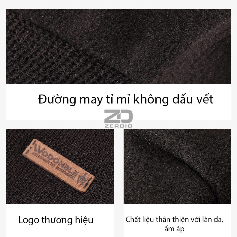 Mũ Len Nam Hàng Hiệu WODONBLE, Nón Beanie Nam Cao Cấp ML024