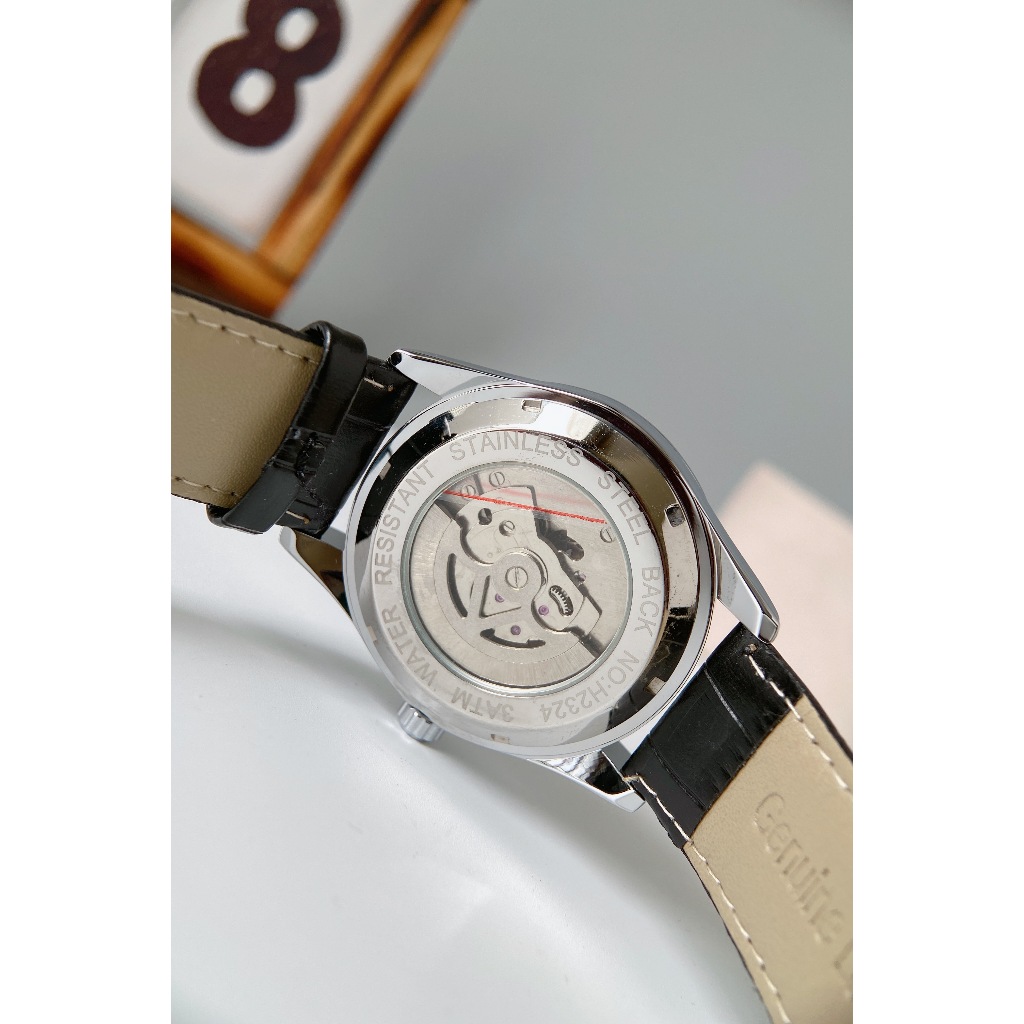 Đồng hồ nam MOHDNE cơ lộ máy chạy full 5 kim với thiết kế sang trọng trẻ trung, toàn thân thép không gỉ Naiwatch