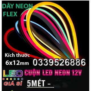 💥Giá Sỉ💥 Cuộn LED NEON 5 MÉT 12V trang trí, uốn chữ quảng cáo siêu rẻ