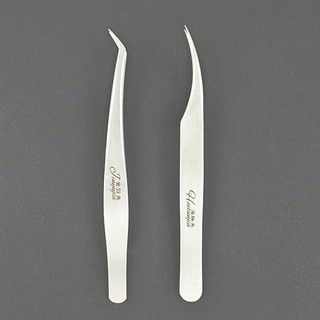 (BAO TEST, tặng kèm bao da) Nhíp cong 45 độ, nhíp cong nối mi volume