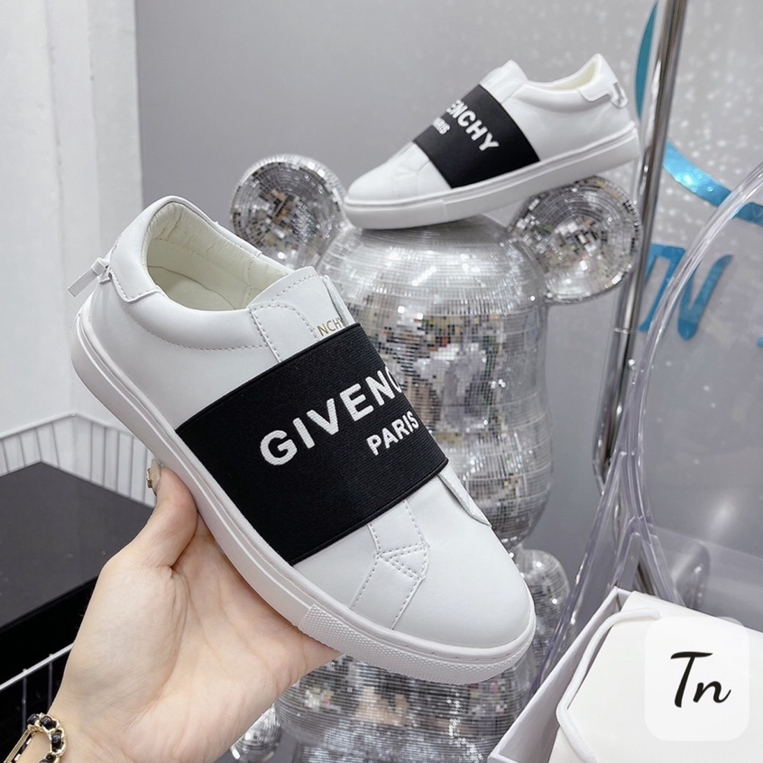 Giày GVC Đen, Trắng bản quai chun độc đáo - giầy lười GVC nam Hoét trell_2023