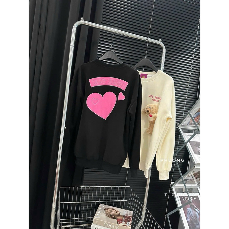 Áo sweater nỉ 13 de m@rz0 thêu kèm gấu form chuẩn hàng QC L1 new