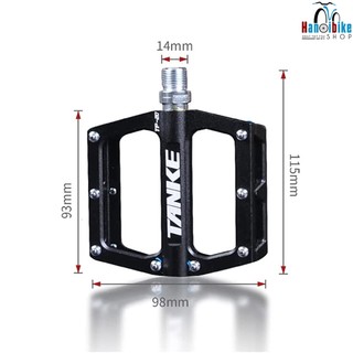 Pedal xe đạp nhôm Tanke TP20 xỏ Straps cho xe đạp Fixed Gear