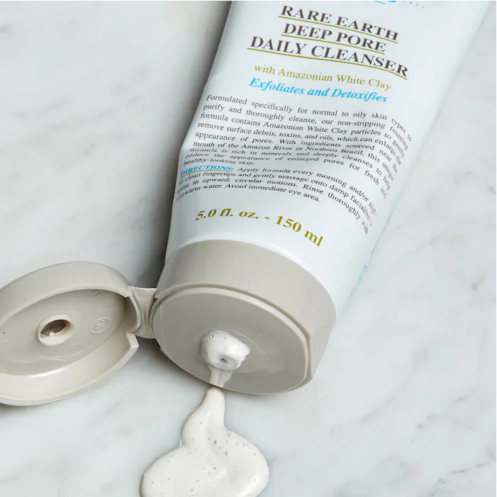 Sữa Rửa Mặt Đất Sét Kiehl's Rare Earth Deep Pore Daily Cleanser Cho Da Dầu 150ml Bill Sephora USA
