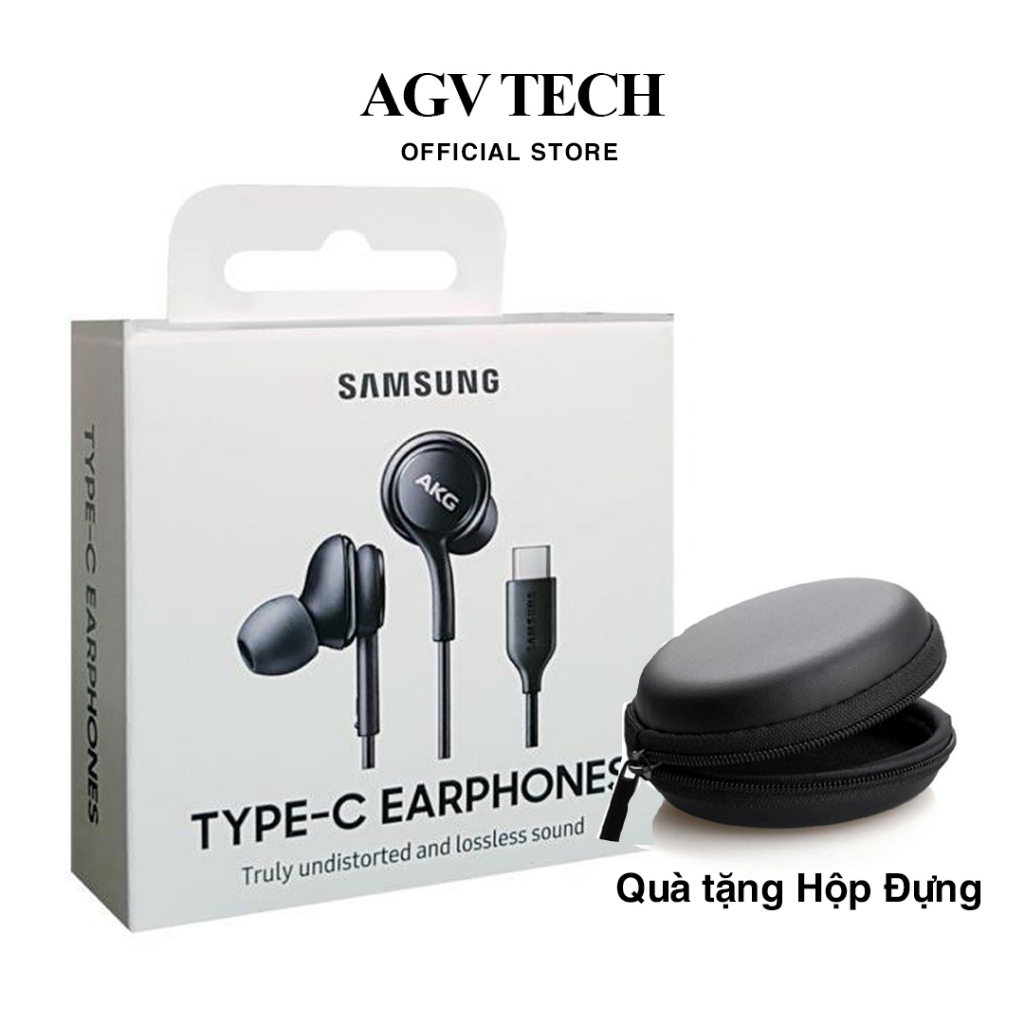 Tai nghe Samsung akg Full box Hàng 1:1 cổng Type C và Jack 3.5mm có dây nhét tai Gaming chống ồn giá rẻ  AGV TECH