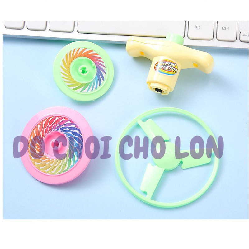 Bộ đồ chơi con quay 3 in 1 cánh chong chóng con quay và bông vụ