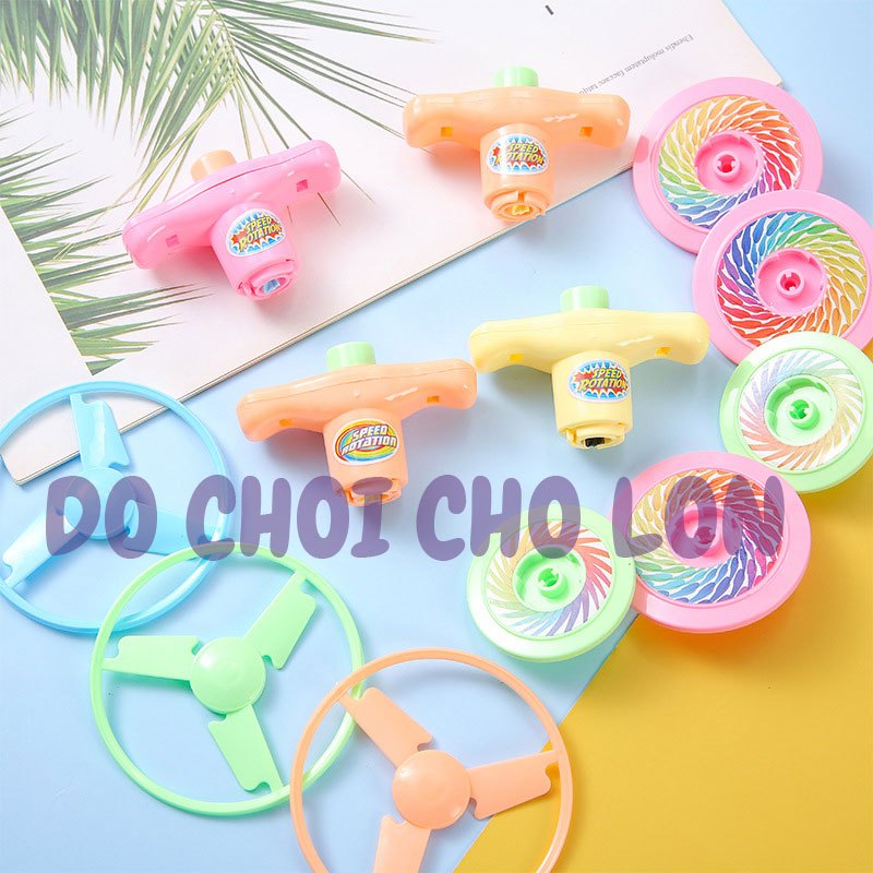 Bộ đồ chơi con quay 3 in 1 cánh chong chóng con quay và bông vụ