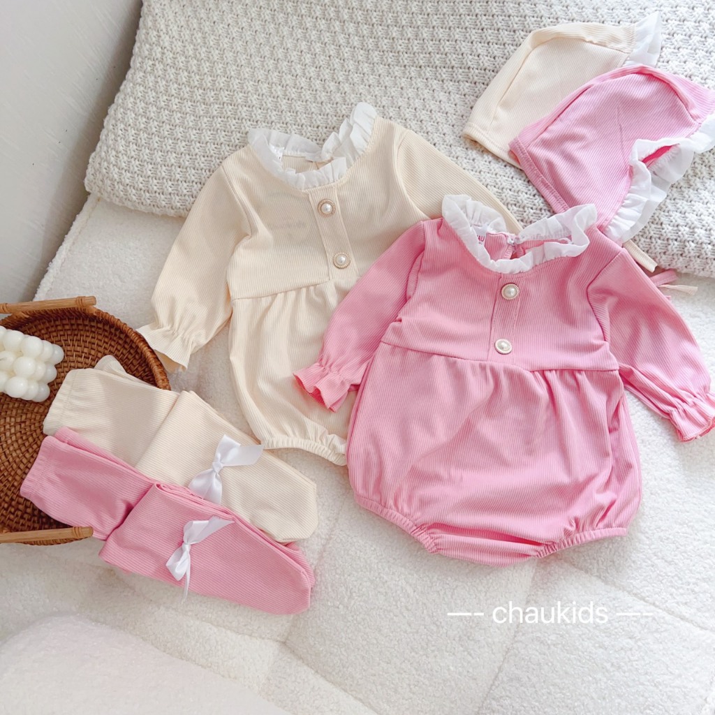 BODY TĂM KÈM QUẦN TẤT CHO BÉ GÁI XINH XẮN