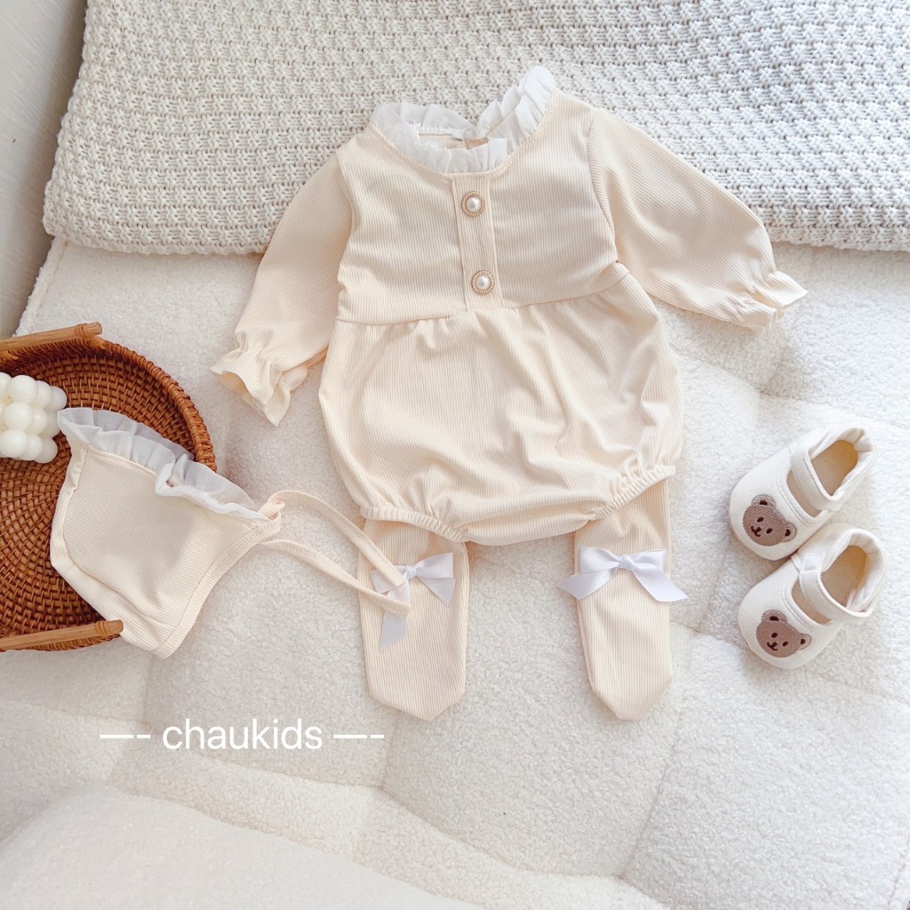 BODY TĂM KÈM QUẦN TẤT CHO BÉ GÁI XINH XẮN