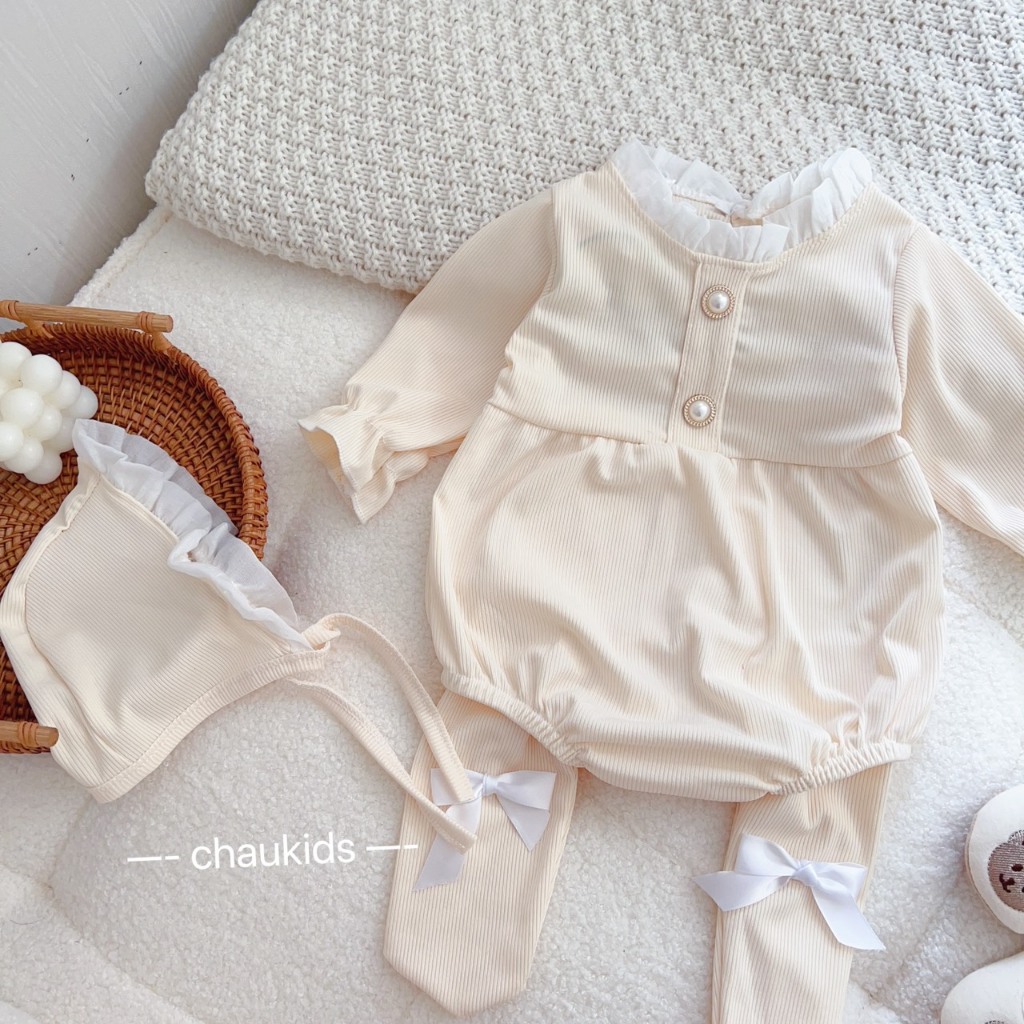 BODY TĂM KÈM QUẦN TẤT CHO BÉ GÁI XINH XẮN