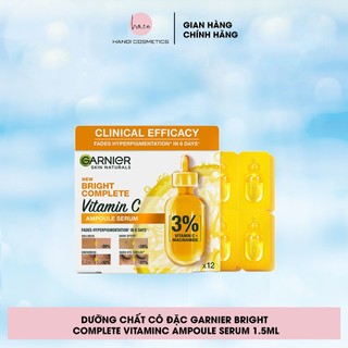 Dưỡng chất cô đặc Garnier Bright Complete VitaminC Ampoule Serum 1.5ml