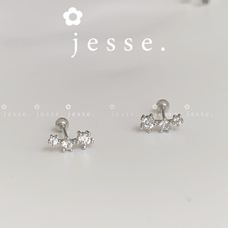 1 chiếc khuyên 3 hạt đá jessevn