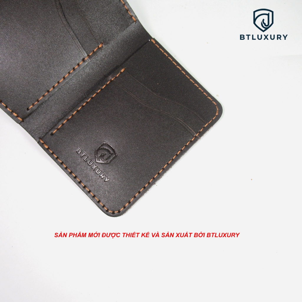 Ví Nam Mini SWAN Khắc tên theo yêu cầu, chất da Nappa cao cấp, mềm mịn, bảo hành 12 tháng, Thương Hiệu BTLUXURY