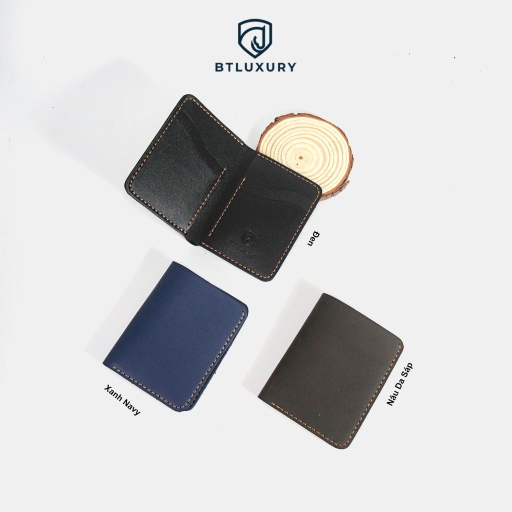 Ví Nam Mini SWAN Khắc tên theo yêu cầu, chất da Nappa cao cấp, mềm mịn, bảo hành 12 tháng, Thương Hiệu BTLUXURY