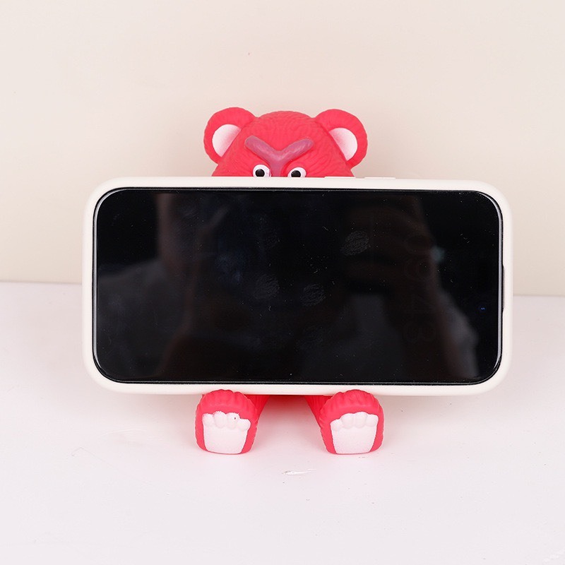 Giá Đỡ Điện Thoại / Máy Tính Bảng Hình Gấu Hồng Dễ Thương