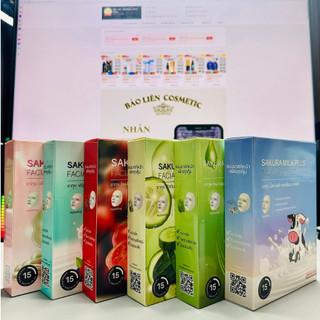 Mặt nạ dưỡng da Thái Lan dưỡng da cấp ẩm giảm mụn trắng da mờ thâm và se khít lỗ chân lông (Hộp 6 miếng)