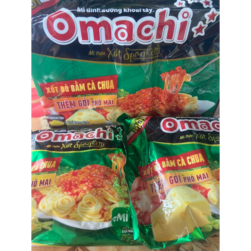 mì trộn Omachi xốt spaghetti