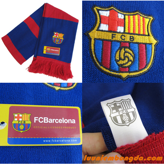 Khăn len choàng cổ cao cấp logo đội bóng, quà tặng bóng đá hấp dẫn cho bạn bè