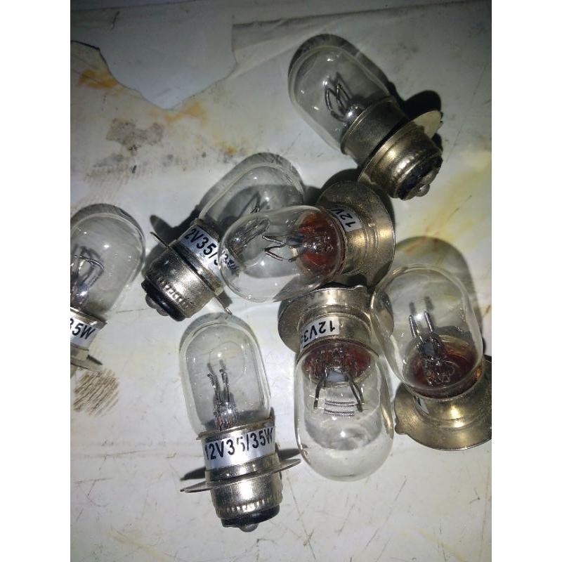 Bóng đèn pha xe máy 12v 35w  thanh lý