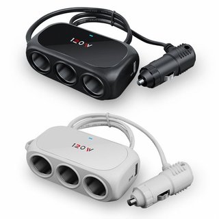 Tẩu chia sạc ô tô - 3 cổng tẩu 2 cổng usb