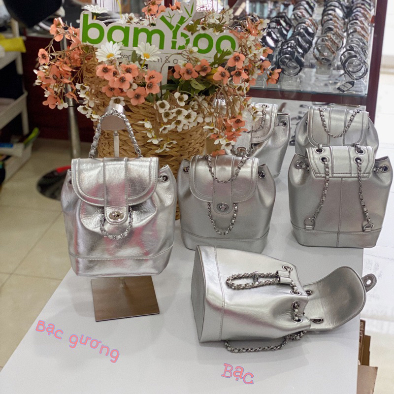 Balo da dây rút xích thời trang