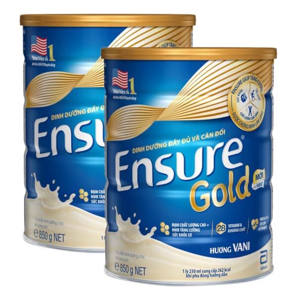 Combo 2 hộp sữa bột Ensure Gold (850g)