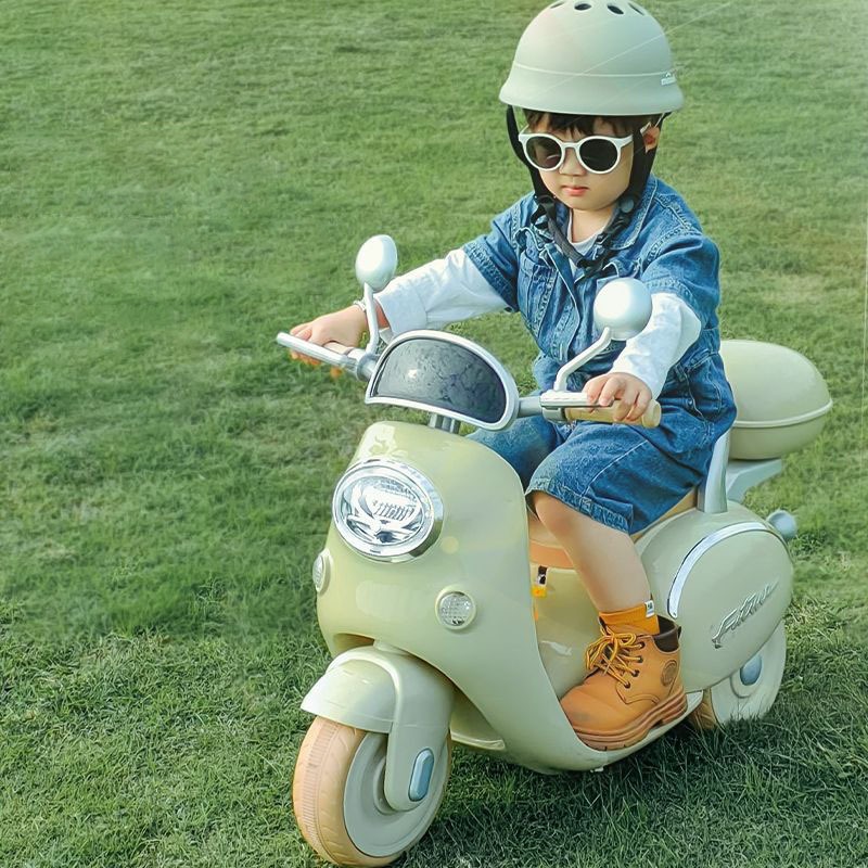 Xe máy điện trẻ em có điều khiển từ xa cho bé gái và trai mới nhất 2023 - DS.Babi