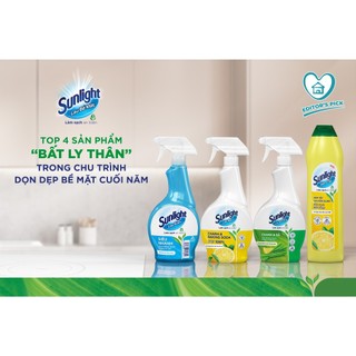 Nước lau bếp, lau kính đa năng Sunlight 520ml