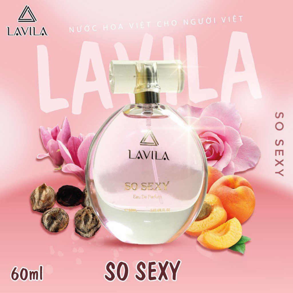 Nước Hoa Nữ Lavila So Sexy 60ml Chính Hãng - Mùi Hương Nữ tính Thơm Lâu 8-12 Tiếng