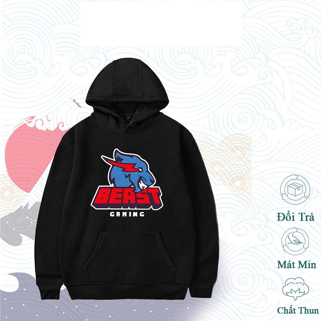 BST Áo hoodie in hình Mr Beast dành cho các fan - Có size Từ 30kg trở lên