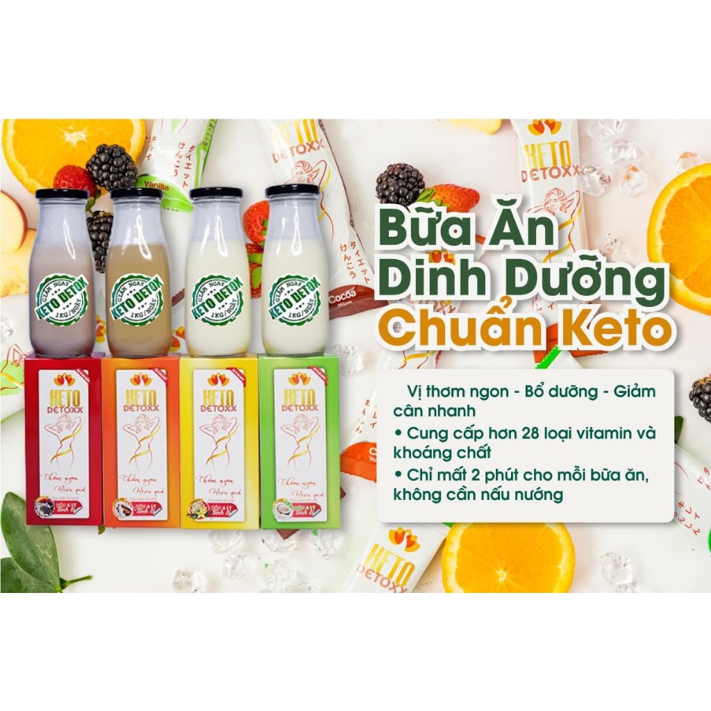 COMBO 3 Hộp Keto Detox Giảm Cân Cấp Tốc Giảm Cân Siêu Nhanh, An Toàn