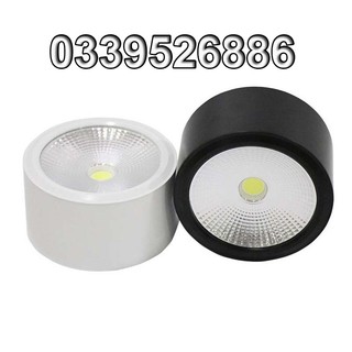 Đèn LED ống bơ kim loại 7W/12W. Vỏ màu đèn, trắng