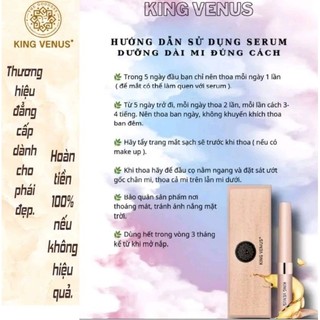 [ DATE T6/2027 ] Combo 02 Serum Dưỡng Mi và Mày King Venus: Dưỡng lông mi và lông mày đen ,rậm ,dài chắc khoẻ tự nhiên .