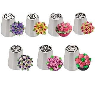 Bộ 7 đui 3D bắt hoa tulip cỡ lớn, đuôi hoa tulip hoa đẹp, cánh mỏng