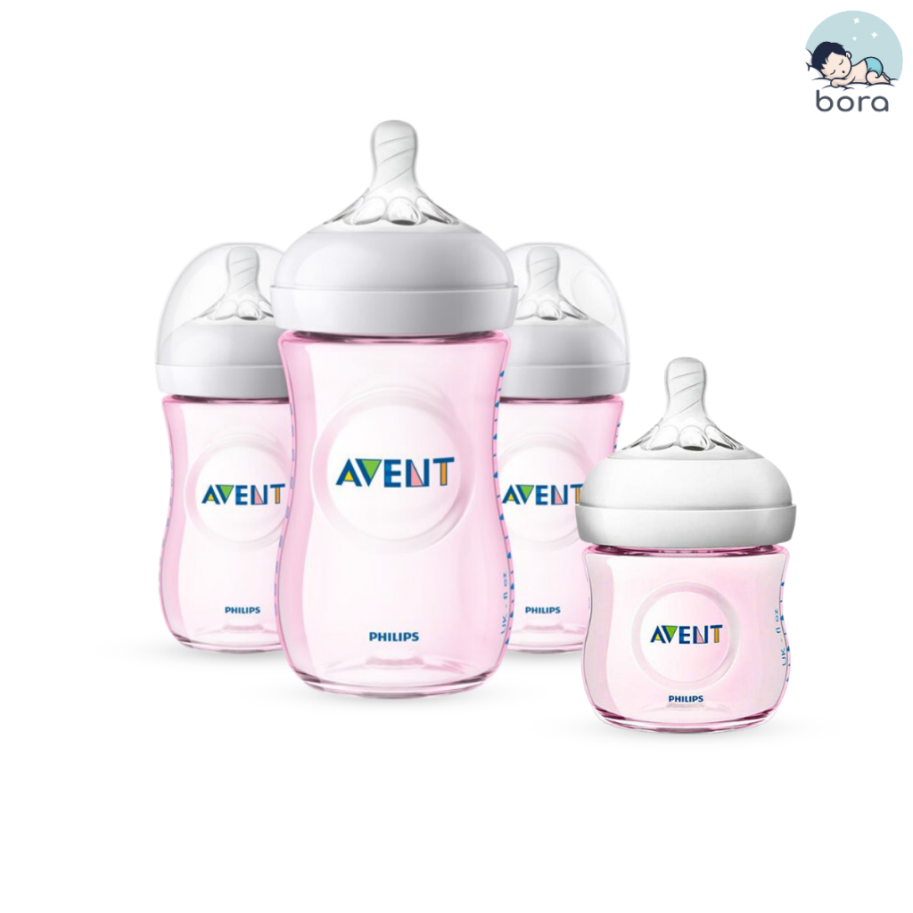 Bình sữa Avent Natural xanh, hồng 125ml 260ml chính hãng