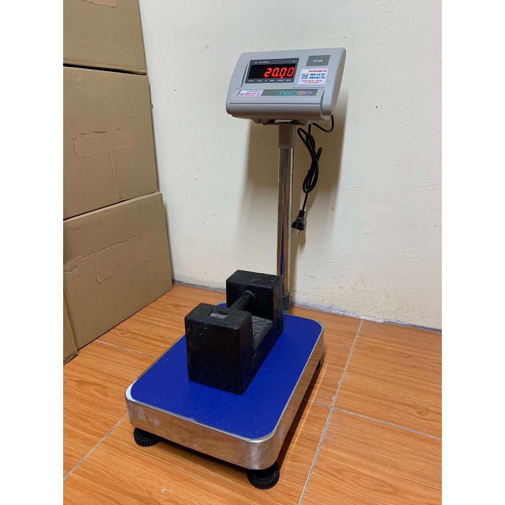 Cân bàn điện tử công nghiệp tích điện 100kg 150kg 200kg 300kg 500kg 60kg YAOHUA  A12E  bàn cân INOX