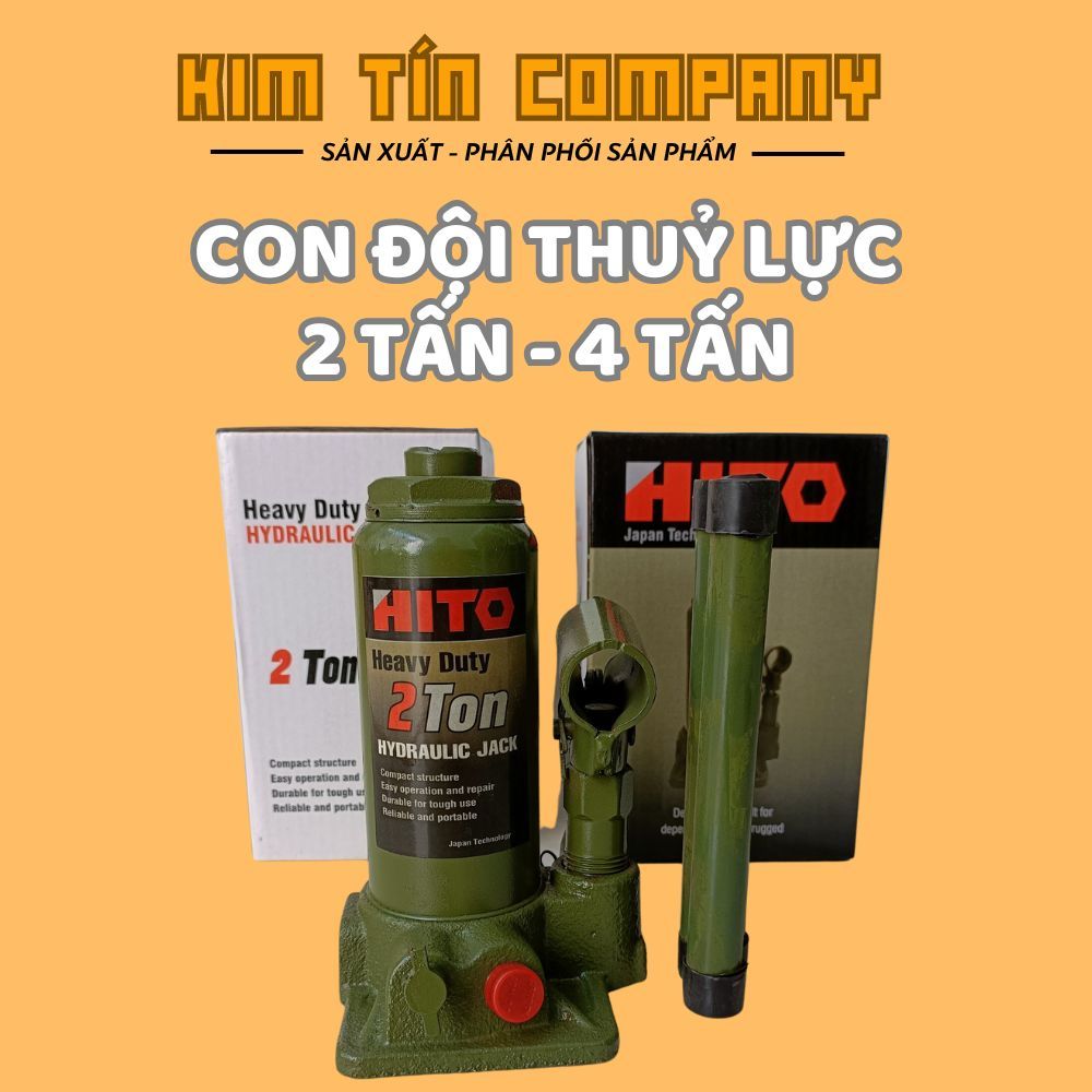 Con đội thủy lực 2 tấn, kích thủy lực 4 tấn Hito 2 tấn 4 tấn Kho HCM