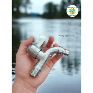 Vòi hồ inox mờ 304 phi 21