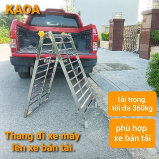 Thang dẫn xe máy lên xe bán tải .kt 225 x 66 cm
