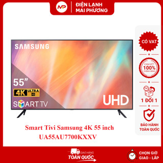 Smart Tivi Samsung 4K 55 inch UA55AU7700 - Hàng chính hãng (Bảo hành 24 tháng)