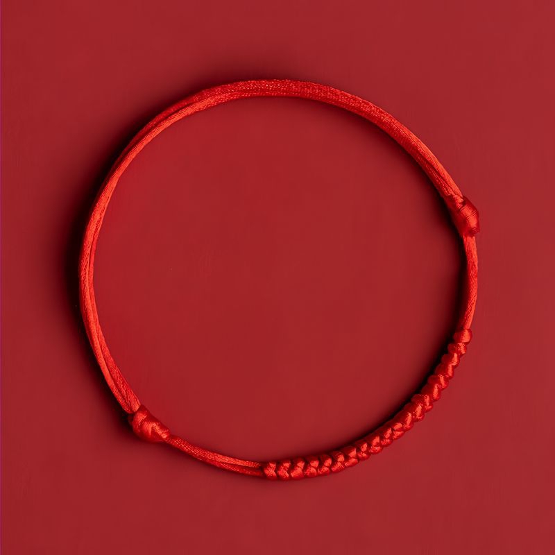 Lắc chân, vòng đeo chân dây đỏ và đen thời trang, cá tính cho nam và nữ