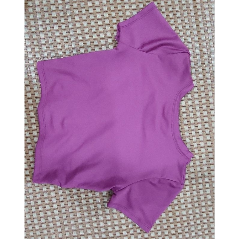 Thanh lý áo tập croptop xoắn eo size M màu tím