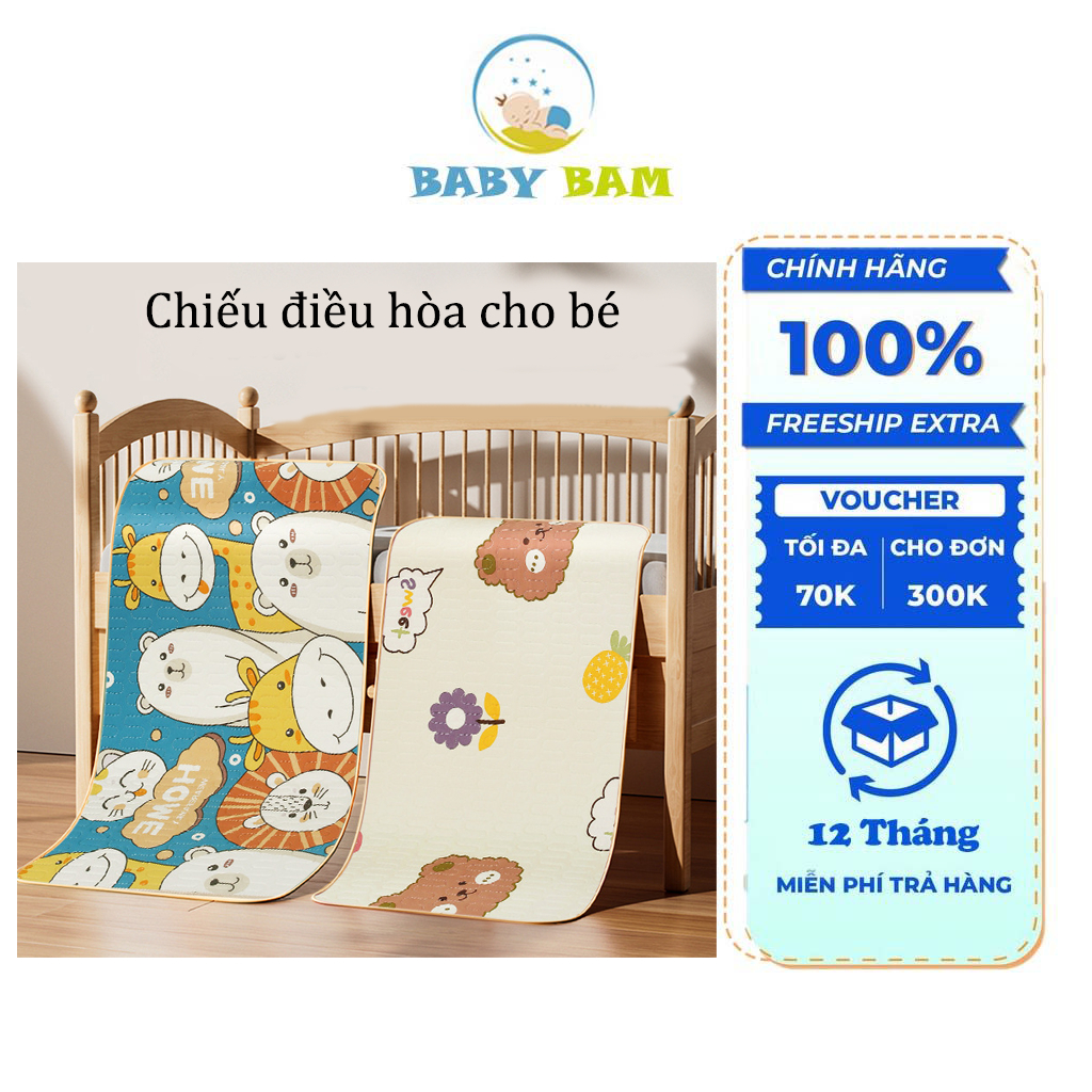 Chiếu Điều Hòa Cao Su Non Cao Cấp Cho Bé Họa Tiết 5d Kích Thước 60cm X 120cm Mềm Êm Mát Mẻ Kháng Khuẩn Cho Bé Ngủ Ngon