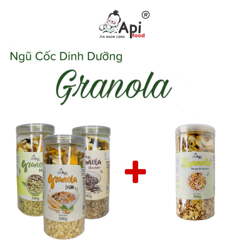Ngũ Cốc Dinh Dưỡng Granola 30% Yến Mạch 2kg - 4 Vị