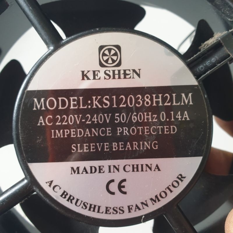 Quạt thông gió, hút mùi, tản nhiệt 220v vuông 12cm 0.14A siêu bền